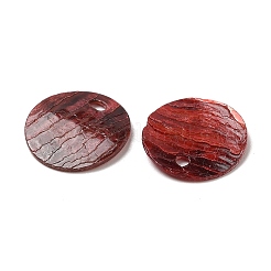 Encantos de conchas de akoya naturales pintados con spray&nbsp;X-SHEL-F007-15A