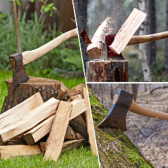 1 Satz Ersatz-Axtstiel aus Holz&nbsp;AJEW-PH0009-06