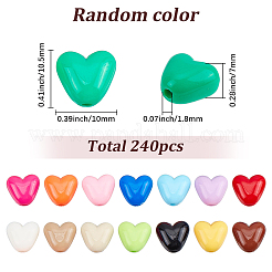 240 Stück 8 Beutel undurchsichtige Acrylperlen&nbsp;SACR-SC0001-59