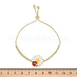 Messing-Armbänder mit Kettenschieber&nbsp;BJEW-P360-01G