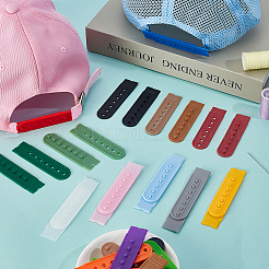 36 Stück 18 Farben Kunststoff Snapback-Gurt mit 7 Löchern&nbsp;FIND-GA0007-34