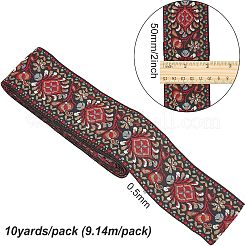 Polycotton-Bänder mit Stickerei im ethnischen Stil&nbsp;OCOR-WH0072-03