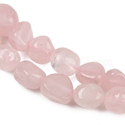 Madagascar natural rosa de abalorios de cuarzo hebras&nbsp;G-Q060-E21-02