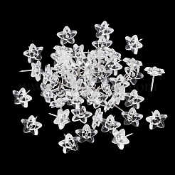 100 punaise en plastique en forme d'étoile&nbsp;AJEW-TA0003-16