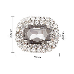 Legierte Strass-Schuhdekorationen&nbsp;FIND-WH0126-417E