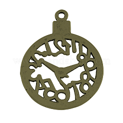 Legierung Uhr-Anhänger&nbsp;TIBEP-24057-AB-NR