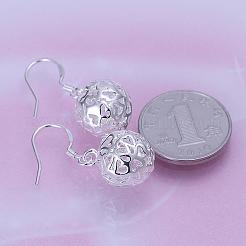 Kugel Messing Ohrringe&nbsp;EJEW-BB11836