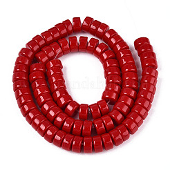 Opake Volltonglasperlenstränge&nbsp;X-GLAA-N026-4x8mm-06