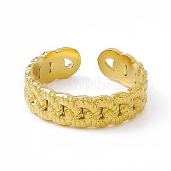 Anillo de acero inoxidable 304 con revestimiento iónico (IP) para mujer&nbsp;RJEW-C060-41G