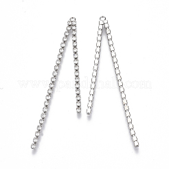 Messing Strass Cup Ketten Quaste große Anhänger&nbsp;X-KK-R129-08P