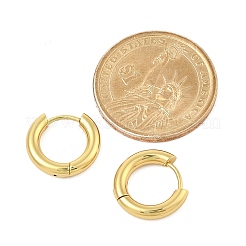Orecchini a cerchio huggie in acciaio inossidabile 304 con placcatura sotto vuoto in PVD per donna&nbsp;EJEW-F280-07K-G