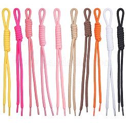 10 Stück 10 Farben Nylon-Anhänger-Dekorationen für Taschenornamente&nbsp;AJEW-SC0031-95