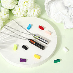 2 collier pendentif bouteille de parfum en acier inoxydable 304&nbsp;NJEW-SC0001-48