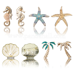 4 spilla in lega con strass a tema oceano&nbsp;JEWB-CY0001-01