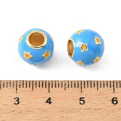 Perles européennes d'émail en laiton&nbsp;KK-CBA9CBD-23G