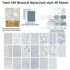 6 Satz Scrapbook-Papier-Kits in 6 Stilen&nbsp;AJEW-CP0003-97