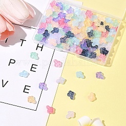 120 Stück 9 Farben transparente Sprühfarbe Glasperlen&nbsp;GLAA-FS0002-12C