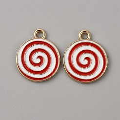 Pendentifs en alliage d'émail sur le thème de Noël&nbsp;ENAM-WH0058-017I