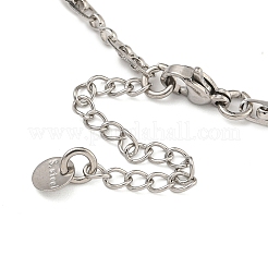 Bracelets à maillons en acier inoxydable 304 pour femmes&nbsp;BJEW-S153-09P
