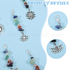 30 pendentif décoratif en alliage de 3 styles&nbsp;HJEW-CA00049