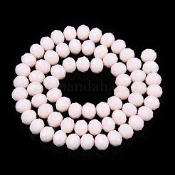 Chapelets de perles en verre opaque de couleur unie&nbsp;X-EGLA-A034-P10mm-D33