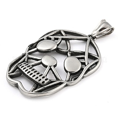 Colgantes de acero inoxidable 304 para Halloween&nbsp;STAS-B057-02AS