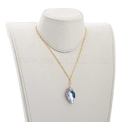 Colliers à pendentif strass en verre k9&nbsp;NJEW-JN03048