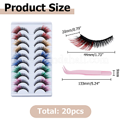 10 Paar falsche Wimpern&nbsp;AJEW-HS0001-33