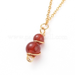 Pendentif en pierres précieuses naturelles et boucles d'oreilles pendantes ensembles de bijoux&nbsp;SJEW-JS01060