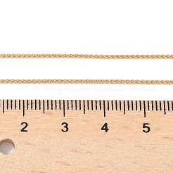Weizenkettenhalsketten aus Messing für Damen und Herren&nbsp;NJEW-Z068-12G