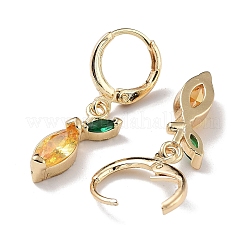 Orecchini pendenti a leva in ottone dorato&nbsp;EJEW-L269-039G
