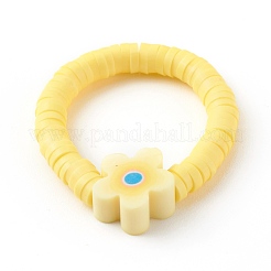 Handgefertigte Polymer-Ton-Stretchringe&nbsp;RJEW-JR00345