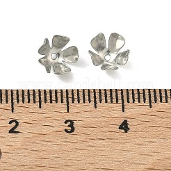 5 fer -petal bouchons fleurs de perles&nbsp;IFIN-M008-02P