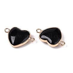 Natürliche Obsidian Liebesherzanhänger&nbsp;G-T138-205D-G