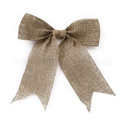 Accessori di ornamento fiocco di lino imitazione tema natalizio&nbsp;AJEW-WH0235-41G