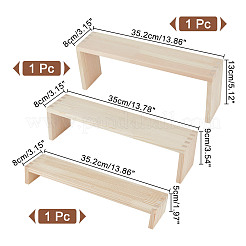 Présentoirs en bois à 3 étage&nbsp;ODIS-WH0030-84