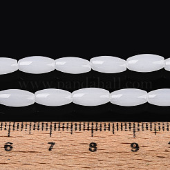 Abalorios de vidrio jade de imitación hebras&nbsp;GLAA-T028-15J-02