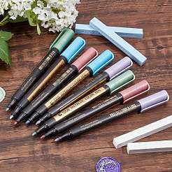 8 Stück 4 Farben Metallic-Marker Farben Stifte&nbsp;AJEW-CP0002-41B