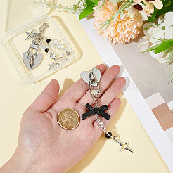 Décorations de pendentif en alliage 2pcs&nbsp;HJEW-ME00101