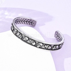 Braccialetti a polsino in acciaio inossidabile chirurgico 316&nbsp;BJEW-C142-01D-AS