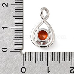 925 Sterling Silber Pavé-Anhänger mit Zirkonia&nbsp;STER-V001-03P-01