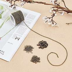 Kits de fabrication de bijoux à faire soi-même avec des chaînes rolo&nbsp;DIY-SC0014-55AB-A