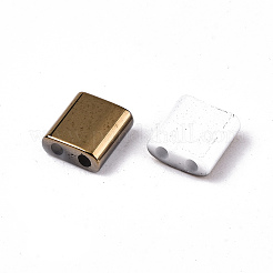 Perline di vetro 2 foro fgb&nbsp;X-SEED-S031-L-ST41-G