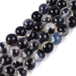 Chapelets de perles d'agate naturelle&nbsp;G-Q606-42B-B01