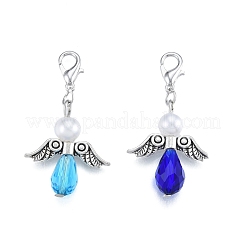 Decorazione ciondolo angelo in lega e cristallo&nbsp;KEYC-B014-01