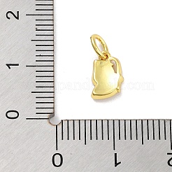 Echte 18k vergoldete Messing-Emaille-Anhänger&nbsp;KK-M293-33G-03
