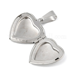 Medaillonanhänger aus Edelstahl 304 mit Strassen&nbsp;STAS-U040-17P