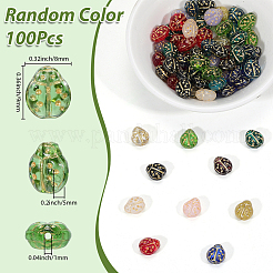 100pcs perle di vetro&nbsp;LAMP-SC0001-92