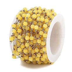 Chaînes de perles en jade naturel de Malaisie&nbsp;CHS-P019-08G-D