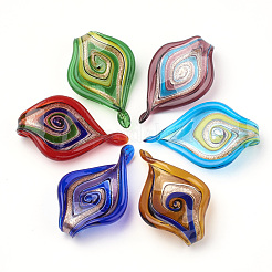 Handgefertigte Goldsand Murano große Anhänger&nbsp;LAMP-S189-19-B